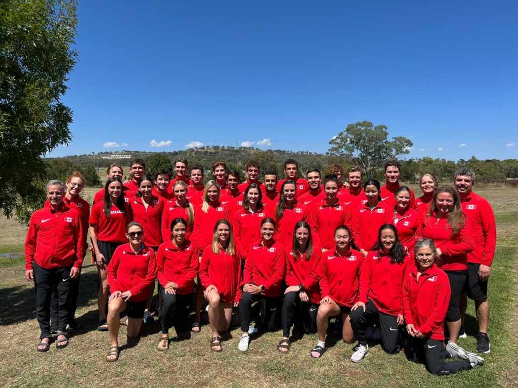 group photo of Team Canada for World Cross Country Champs
