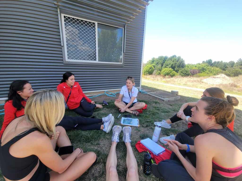 Senior women's team meeting